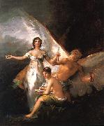 Francisco de Goya La Verdad, la Historia y el Tiempo oil painting